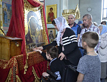 В Свято-Покровский храм г. Каменск-Шахтинский прибыл крестный ход с чудотворной Табынской иконой Божией матери