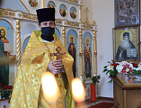 По случаю годовщины великого освящения домового храма в честь апостола и евангелиста Иоанна Богослова при ИСОиП (филиал) ДГТУ г. Шахты совершено соборное богослужение