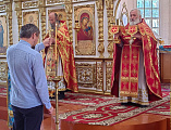 Традиционное паломничество в епархиальный Покровский монастырь совершили настоятель и прихожане шахтинского храма Вознесения Господня