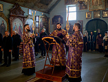 В поминальную родительскую субботу Преосвященнейший епископ Симон совершил Литургию в Покровском храме города Шахты