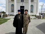 В Свято-Успенском храме станицы Калитвенской прошла рабочая встреча благочинного с представителем казачества