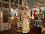 Преосвященнейший епископ Симон с архипастырским визитом посетил храм апостола Иоанна Богослова хутора Елань