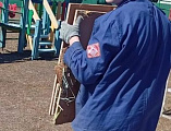 Студенты-волонтёры отряда “Доброхоты” оказали помощь на стройке при храме Державной иконы Божией Матери