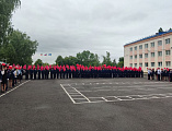 Духовенство города Шахты приняло участие в праздновании Дня Победы в Шахтинском казачьем кадетском корпусе
