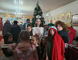 В селе Первомайском воспитанники воскресной школы показали Рождественскую сценку «Вифлеем»