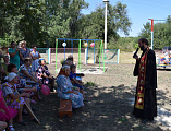 Открытие и освящение детской площадки прошло в п. Заозерье