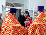 Преосвященнейший Симон совершил Божественную литургию и хиротонию во пресвитеры в храме великомученика Георгия Победоносца хутора Лихой