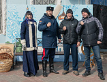 В прощеное воскресенье на Соборной площади города Шахты состоялись народные гуляния, посвященные Масленице