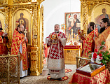 Преосвященнейший Симон совершил Божественную литургию и хиротонию во пресвитеры в храме великомученика Георгия Победоносца хутора Лихой