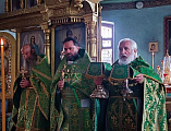 Соборным богослужением в шахтинском храме Вознесения Господня отметили праздник в честь преподобного Сергия Радонежского