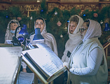 В ночь с 6 на 7 января в соборе Покрова Пресвятой Богородицы встретили Рождество Христово