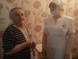 В Октябрьском районе поздравили узников фашистских концлагерей с Днем Победы