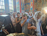 Всероссийский крестный ход с иконой Божией Матери «Избавительница от бед» посетил храмы Шахтинской епархии