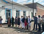 Торжественное открытие мемориальных досок в средней школе поселка Отрадный