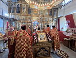 Пасхальное торжество в храме Донской иконы Божией Матери города Новошахтинска в среду Светлой седмицы
