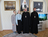 Епископ Симон встретился с юной исследовательницей — лауреатом конкурса историко-церковного краеведения