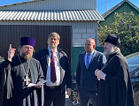 Преосвященнейший епископ Симон осмотрел места строительства храма в станице Багаевской
