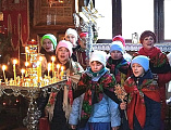 Рождественские поздравления в храме в честь иконы Божией Матери «Одигитрия»