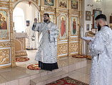 Преосвященнейший епископ Симон совершил Божественную литургию в храме Святой Троицы хутора Ягодинка