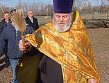 Молебен перед строительства храма совершен в х. Карповка