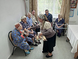 О Вознесении Господнем поговорили в доме престарелых поселка Садовый