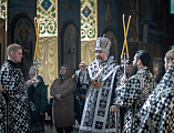В день памяти великомученика Феодора Тирона Преосвященнейший епископ Симон совершил Литургию в Покровском кафедральном соборе города Шахты