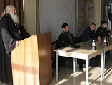 «Патриотизм и нравственность военнослужащих». Иеромонах Николай (Наметышев) провел беседу в 150-й мотострелковой дивизии