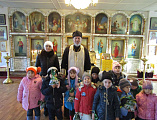 Храм святителя Николая Чудотворца Верхнедонского района хутор Тубянский посетили воспитанники детского сада «Ромашка»