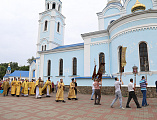 В День 1030-летия Крещения Руси епископ Симон совершил Божественную литургию в Покровском кафедральном соборе