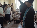 Настоятель храма святой блаженной Матроны Московской принял участие в работе казачьего Круга