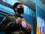 Благочинный приходов Александровск-Грушевского округа совместно с главой Администрации города Шахты Андреем Ковалевым приняли участие в Большом Круге Шахтинского городского казачьего общества «Александровск-Грушевское»