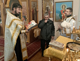 Приход Никольского храма слободы Кашары торжественно поздравил штатного диакона Игоря Рыбалова с днем рождения