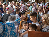 Молебен на начало учебного года и торжественная линейка в воскресной школе Покров