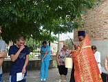 Протоиерей Вячеслав Лавлинский совершил водосвятный молебен в туберкулезном диспансере г. Каменск-Шахтинский в день памяти великомученика и целителя Пантелеимона