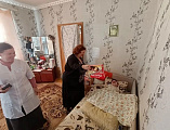 Православный клуб Багаевского благочиния посетил нуждающихся в хуторе Красный