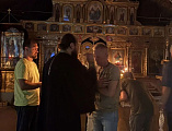 В Свято-Покровском храме города Шахты прошел ночной молебен с акафистом преподобному Серафиму Саровскому