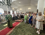 В праздник Пятидесятницы Преосвященнейший епископ Симон совершил Божественную литургию в храме Святой Троицы города Каменск-Шахтинский