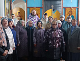 Настоятель с приходом поздравили старосту