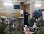 Настоятель храма Всех святых поздравил военнослужащих с Пасхой