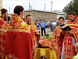 В ст. Обливской освятили храм в честь святого великомученика Георгия Победоносца