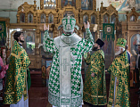 В праздник Входа Господня в Иерусалим епископ Симон совершил богослужение в храме Вознесения Господня города Шахты