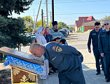 Молебен в честь иконы Божией Матери «Неопалимая Купина» в станице Вёшенской