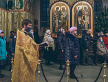 В Покровском кафедральном соборе г. Шахты совершен Новогодний молебен на благословение грядущего года