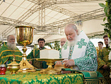 В день памяти преподобного Сергия Радонежского Преосвященнейший епископ Симон сослужил Предстоятелю Русской Церкви в Троице-Сергиевой Лавре