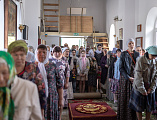 В престольный день Преосвященнейший епископ Симон совершил Божественную литургию в храме Святой Троицы хутора Ягодинка