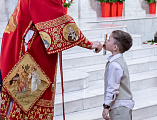 Праздник Светлого Христова Воскресения в Покровском кафедральном соборе города Шахты продолжился великой вечерней