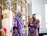 Преосвященнейший епископ Симон совершил Божественную литургию в Покровском кафедральном соборе города Шахты