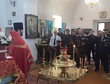 Участники конного перехода посетили храм Покрова Пресвятой Богородицы сл. Никольской