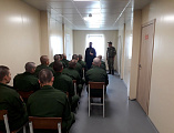 Руководитель епархиального отдела по взаимодействию с вооруженными силами и силовыми структурами иерей Александр Теличкин провел беседу на тему «Молитва как общение с Богом» с военнослужащими войсковой части № 22265