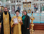 В храме Архангела Михаила п. Каменоломни прошло награждение юных художников